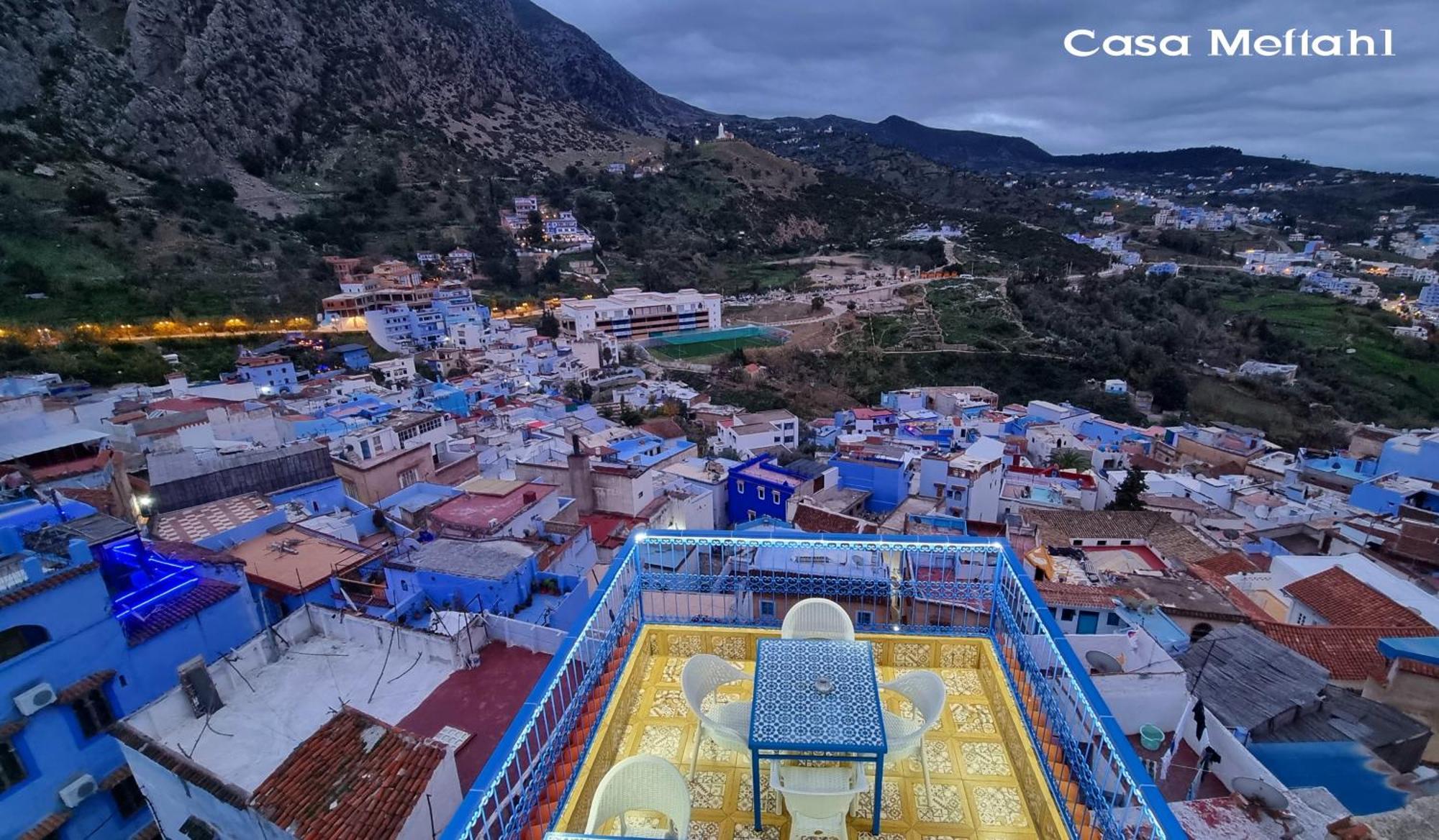 Casa Meftah Blue Daire Şafşavan Dış mekan fotoğraf