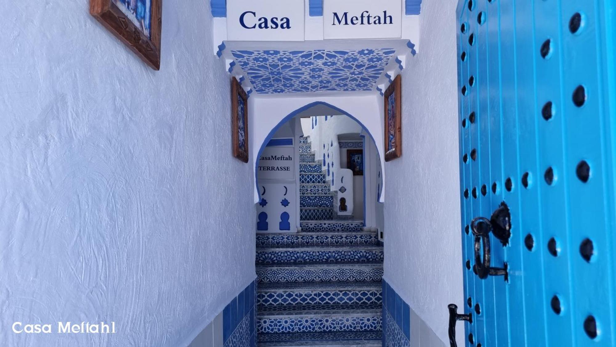 Casa Meftah Blue Daire Şafşavan Dış mekan fotoğraf